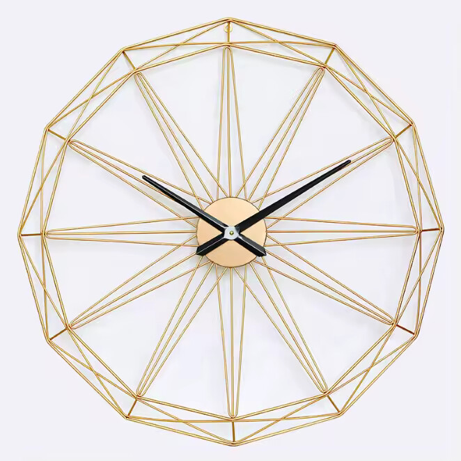 OEM Oversize metal wall clock home decorative Antique Country Style Distressed Iron Roman Numeral Quartz Big Clock