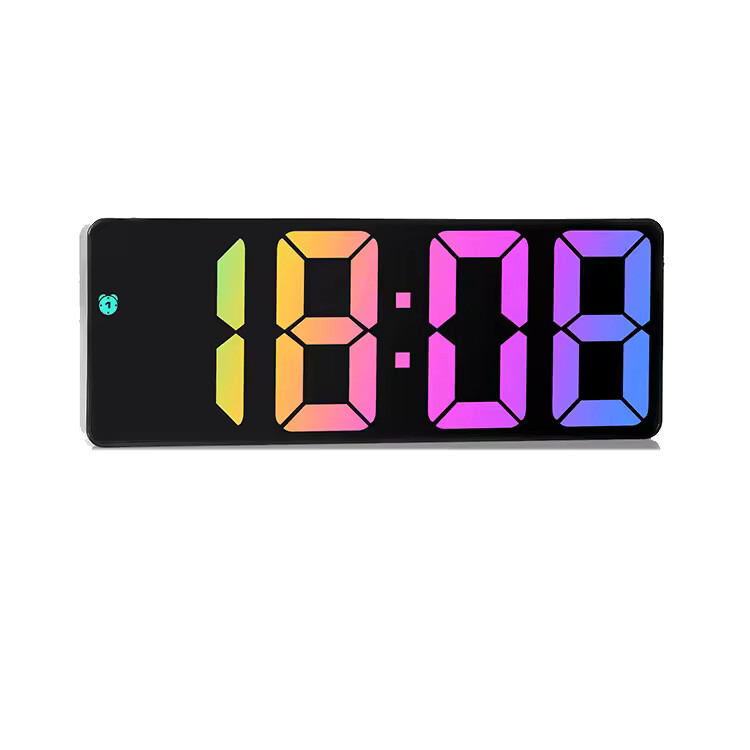 LED digital alarm clock with sound control