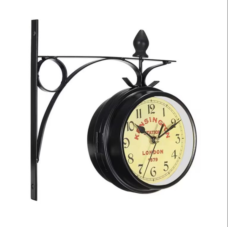 double-sided wall clock