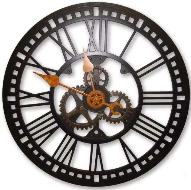 large gear wall clock