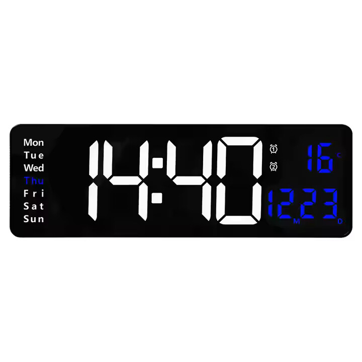 Large Screen remote control digital electronic wall clock