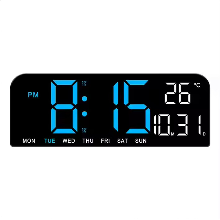 Multifunctional modern LED display Brightness Adjustable Timer Alarm LED clock