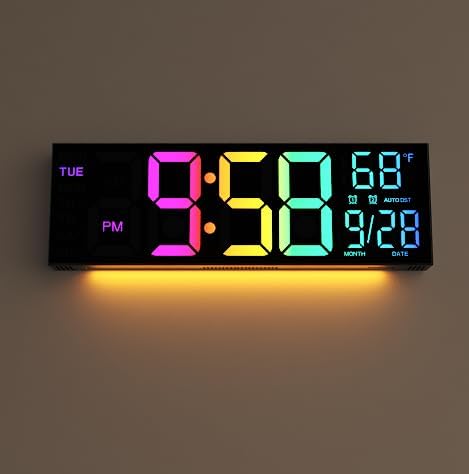 The Rise of RGB Digital Wall Clocks: A Perfect Blend of Functionality and Aesthetics